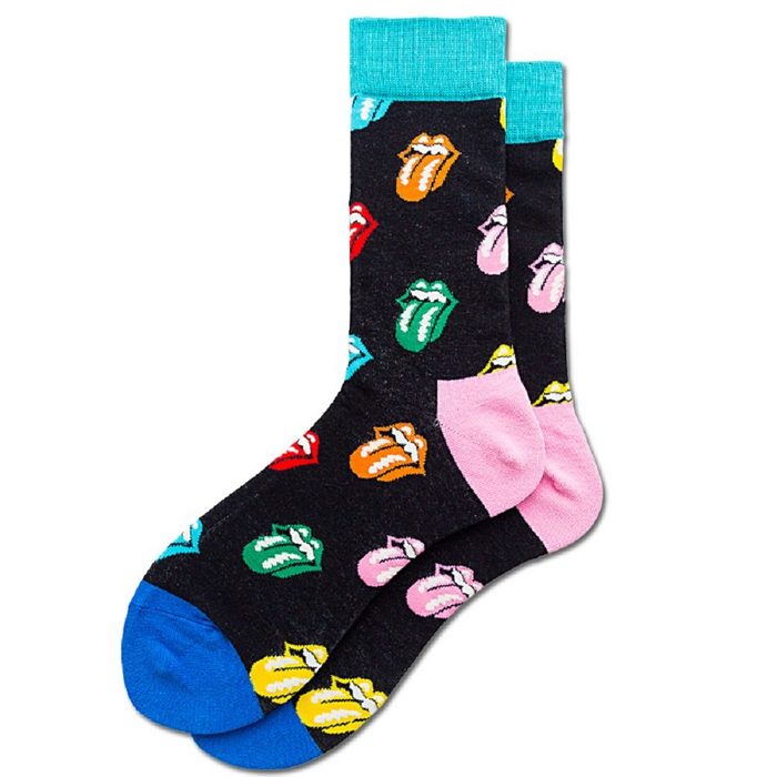 Mein Style Freizeitsocken Mein Style Socken herausgestreckte Zunge 42-47 (1 Paar 1-Paar 1 Paar)