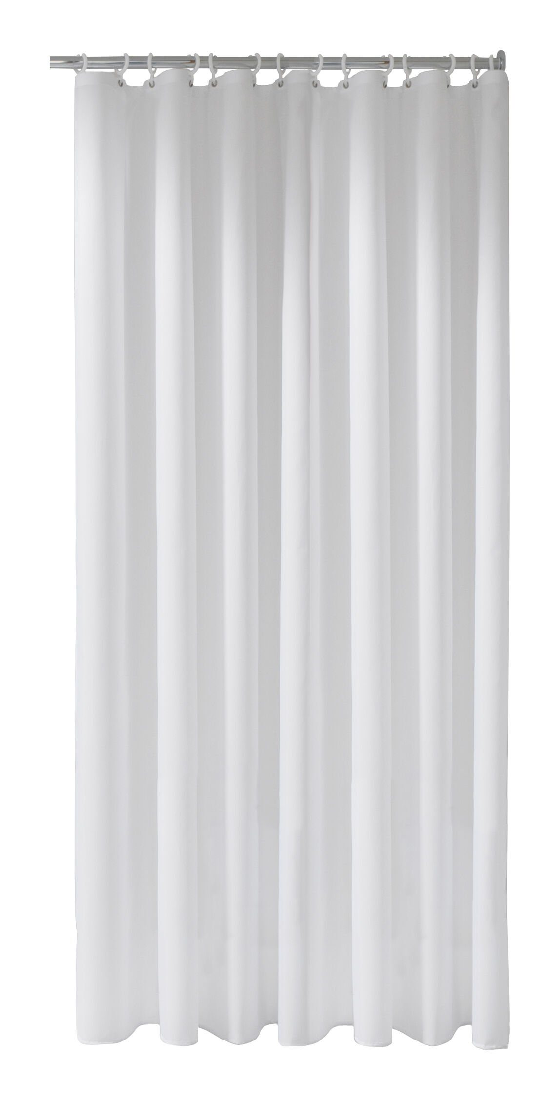 Keuco Duschvorhang Plan / Plan uni Breite 140 cm, Uni Duschvorhang mit 8 Ösen 1400 x 1800 mm