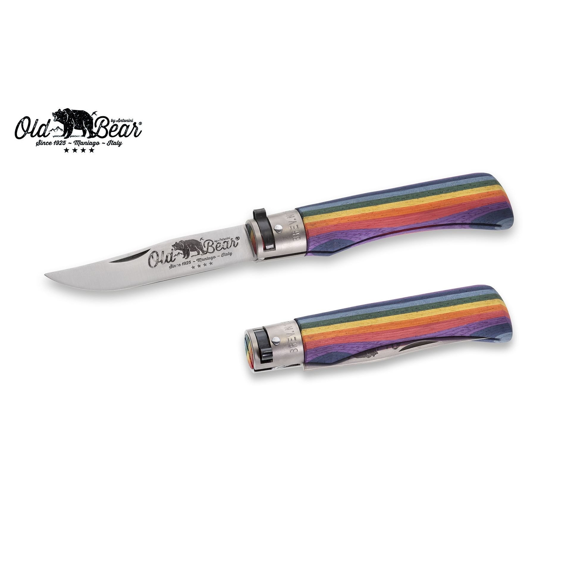 Old Bear Universalmesser Old Bear Größe L Rainbow Taschenmesser Italy