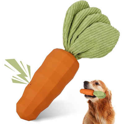 yozhiqu Kauspielzeug Karotten-Hundespielzeug für aggressive Kauer, Super-Kauer, (1-tlg), robustes und langlebiges Gummi, für große Hunde mittelgroße Hunde