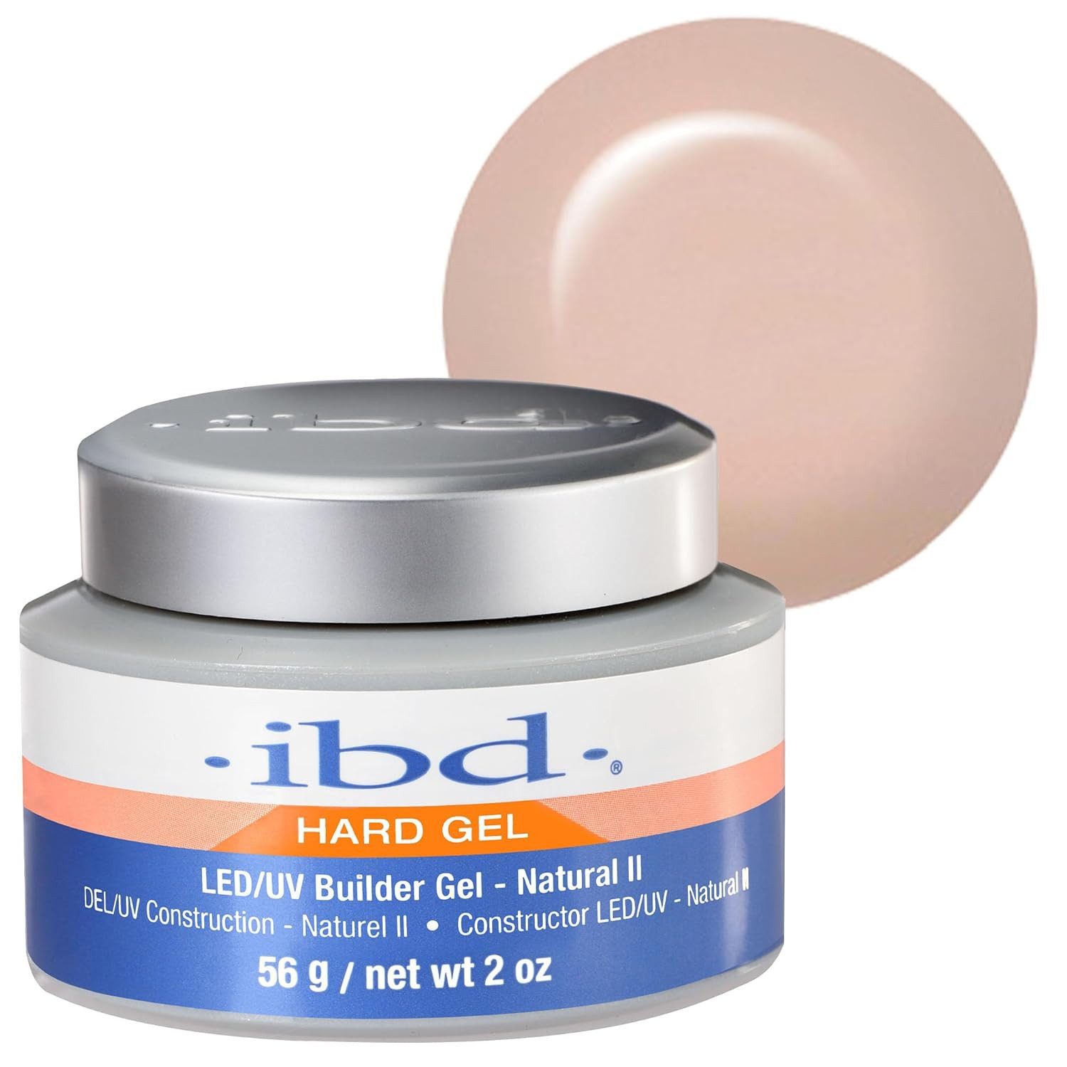 IBD UV-Gel IBD LED/UV Builder Gel Natural II Premium Nagelaufbau 56 g