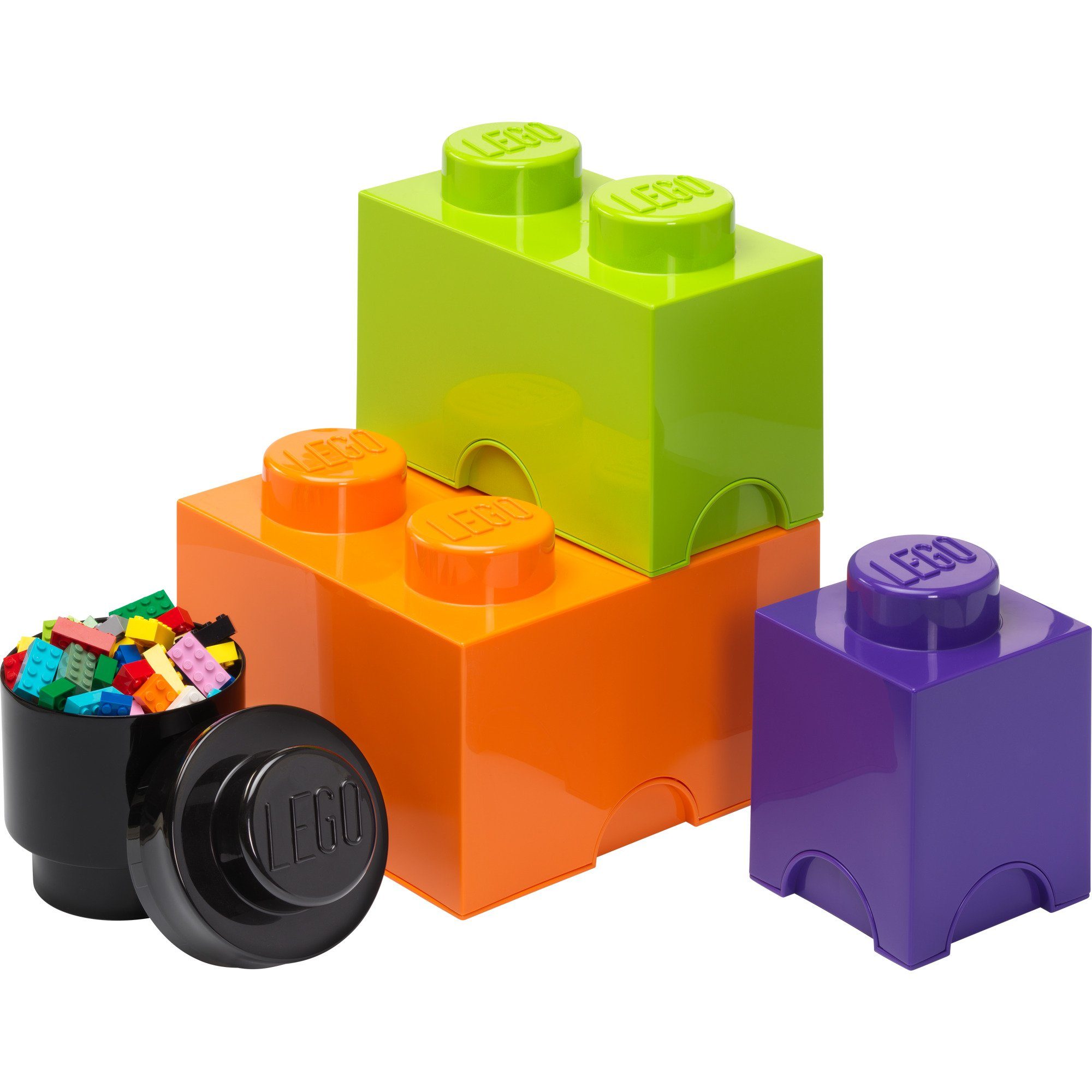 Room Copenhagen Aufbewahrungsbox LEGO Speicherbaustein Multi Pack 4er,  Geeignet für: Spielzeug