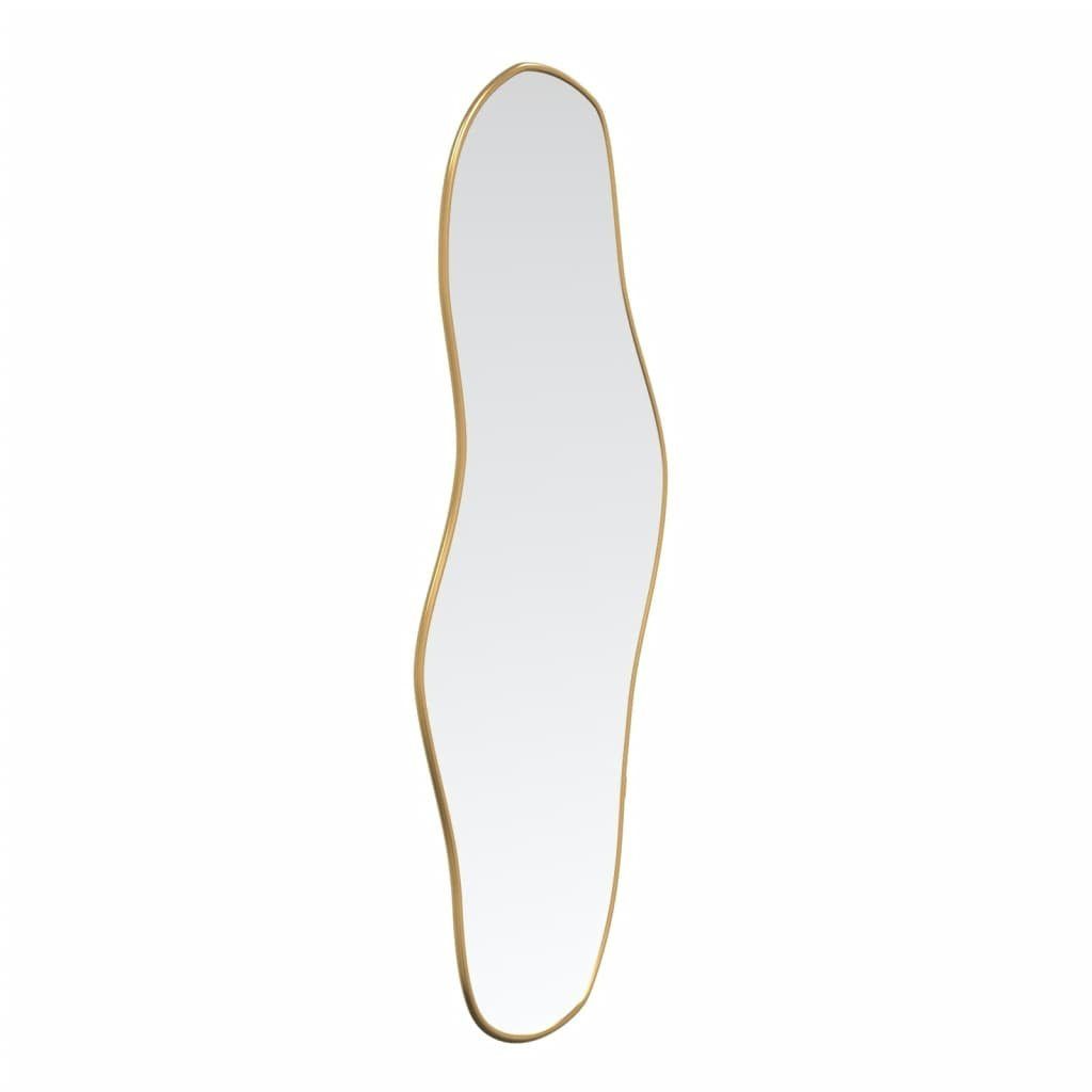 vidaXL Spiegel 80 x 35 cm Wandspiegel Golden 80x35 cm