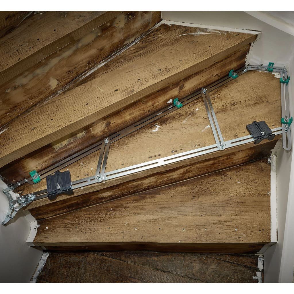 Treppensanierungen Winkelschablone Wolfcraft für Zollstock