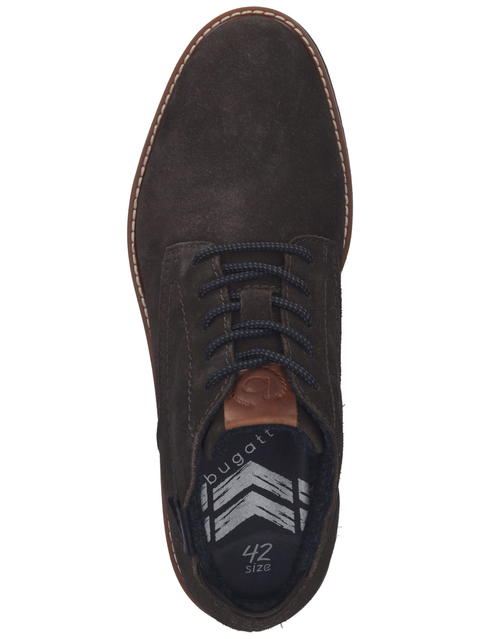 bugatti Stiefelette Veloursleder . Schnürstiefelette