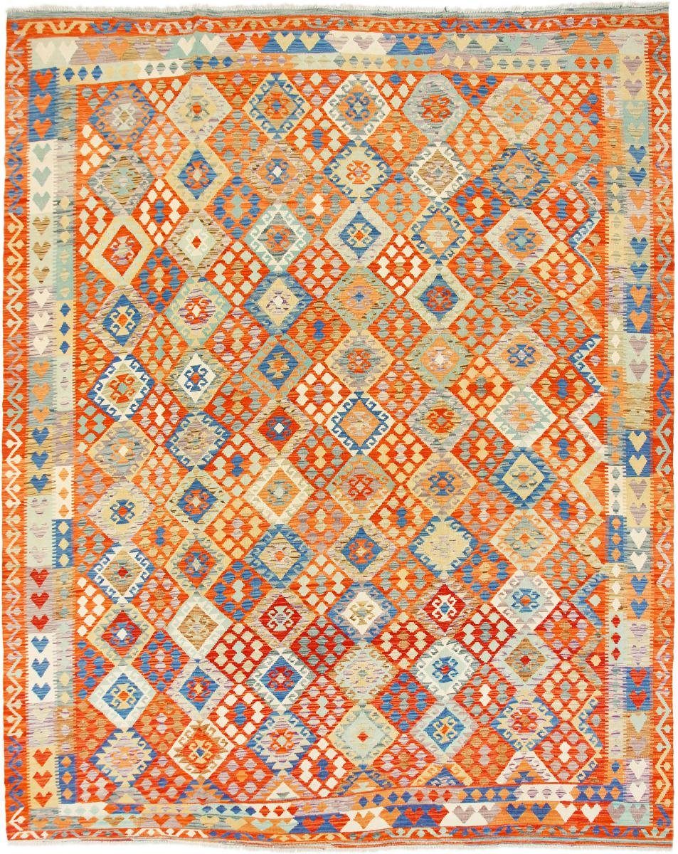 Orientteppich Kelim Afghan 326x391 Handgewebter Orientteppich, Nain Trading, rechteckig, Höhe: 3 mm