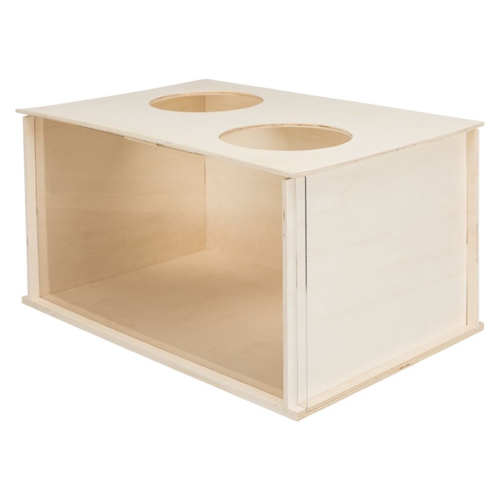 TRIXIE Tier-Beschäftigungsspielzeug Buddelkiste - diverse - 58 × 30 × 38 cm, Holz, unbehandelt