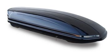 VDP Dachbox, Dachbox VDPMAA320 320Ltr abschließbar schwarz + Dachträger CRV120 kompatibel mit Skoda Octavia III SW (5 Türer) ab 2013