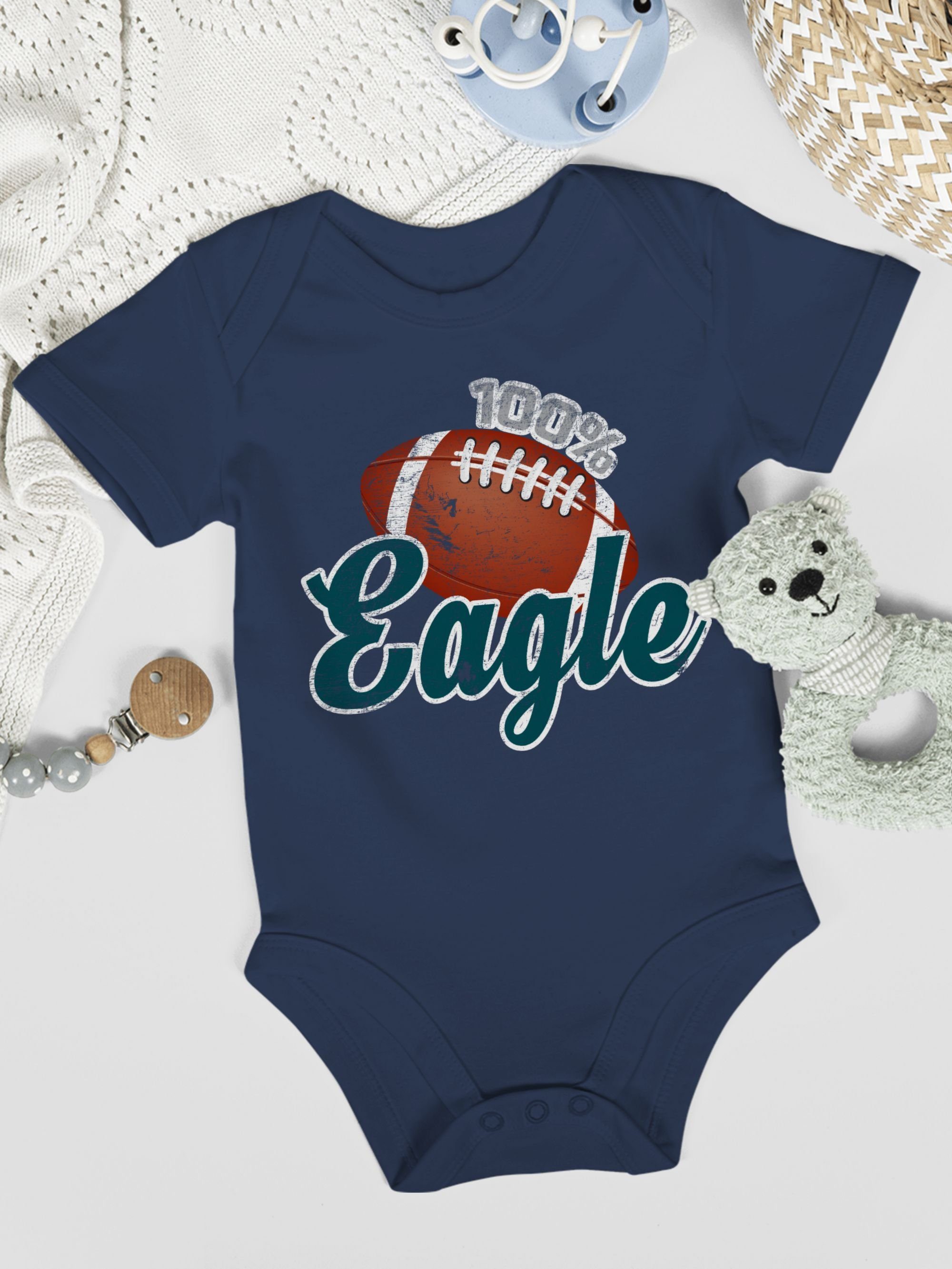 Navy & Baby Shirtbody Bewegung Shirtracer 2 100% Eagle Blau Sport