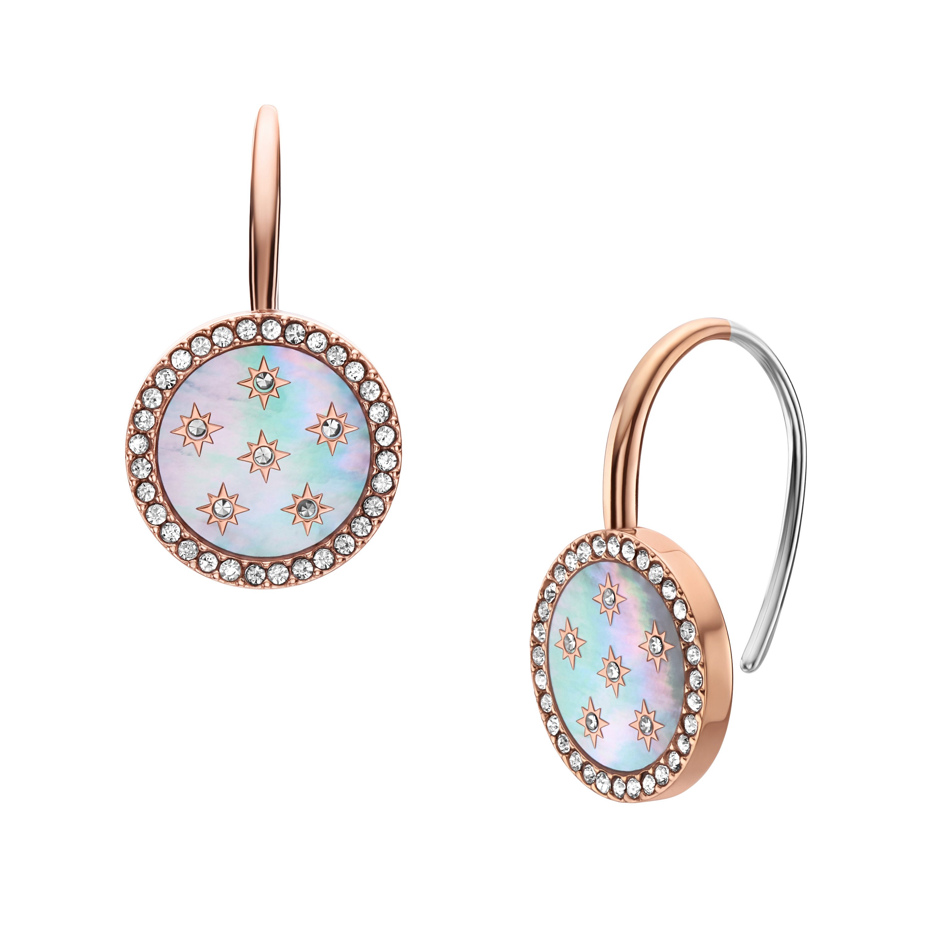 Fossil Paar Ohrhaken Schmuck Geschenk Edelstahl Ohrringe MERRIT, mit Glasst günstig online kaufen