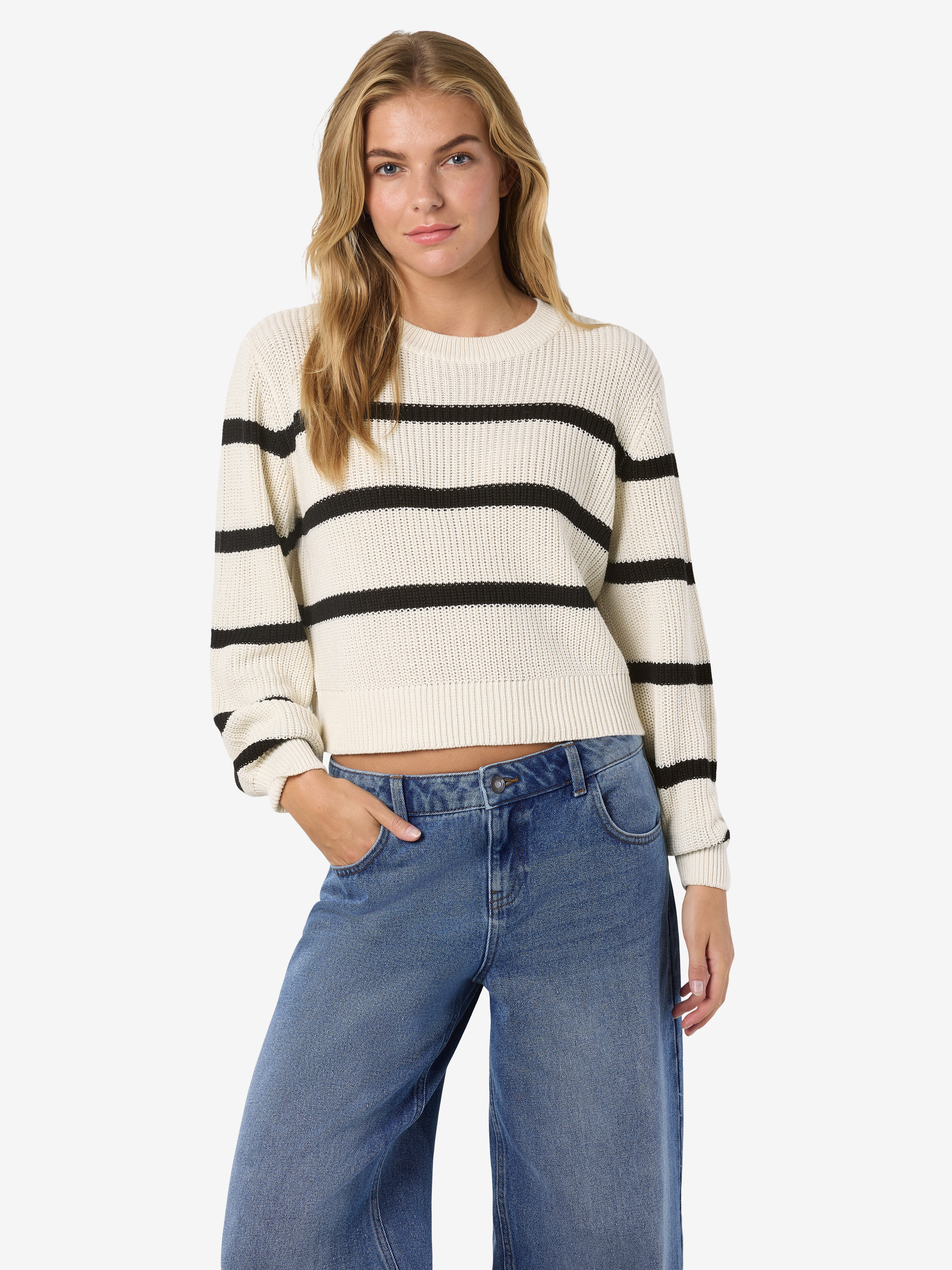 Noisy may Strickpullover NMMAYSA L/S STRIPE günstig online kaufen