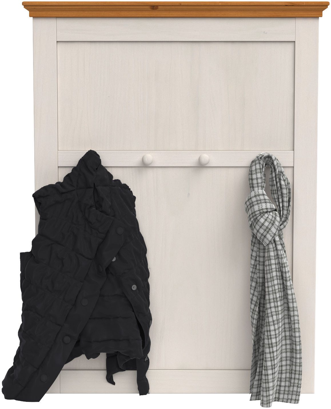 OTTO home Garderobenpaneel Selma, aus massivem Kiefernholz, Höhe 105 cm, Breite 80 cm