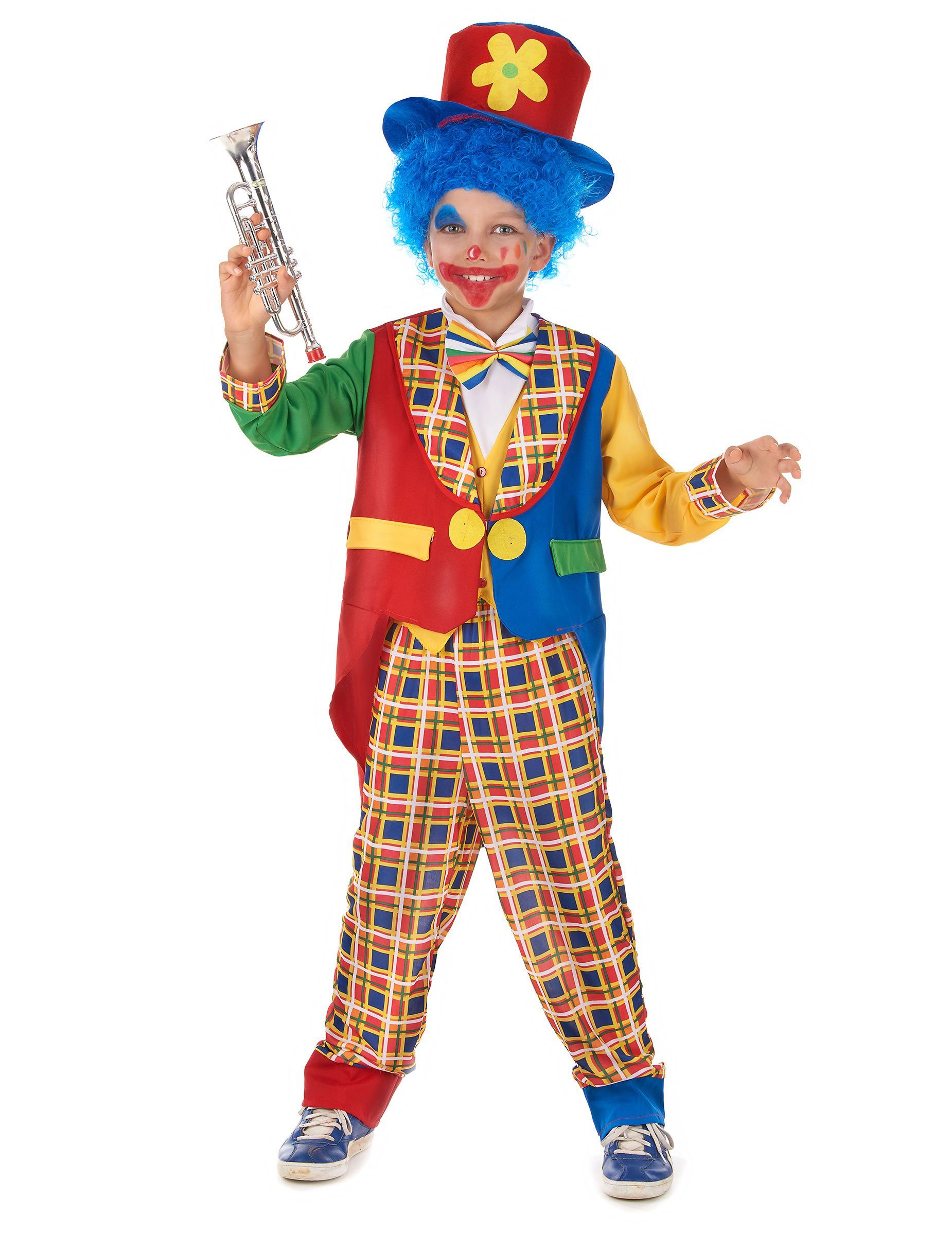 JADEO Clown-Kostüm Süsser Clown Kinderkostüm Zirkus bunt