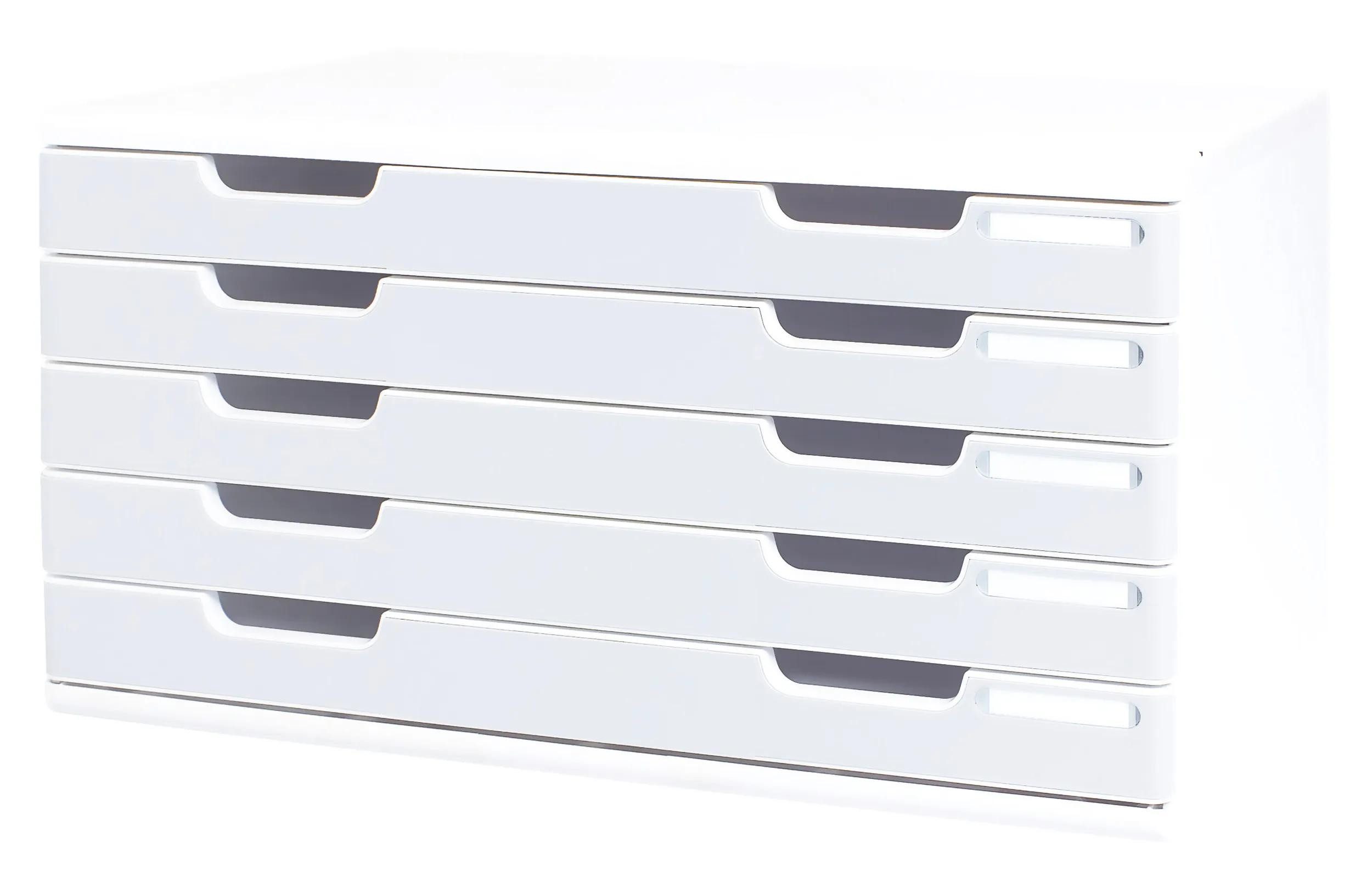 EXACOMPTA Schubladenbox Schubladenbox MODULO A3, 5 geschlossene Laden - Steingrau - 322041D, Boxen modulierbar