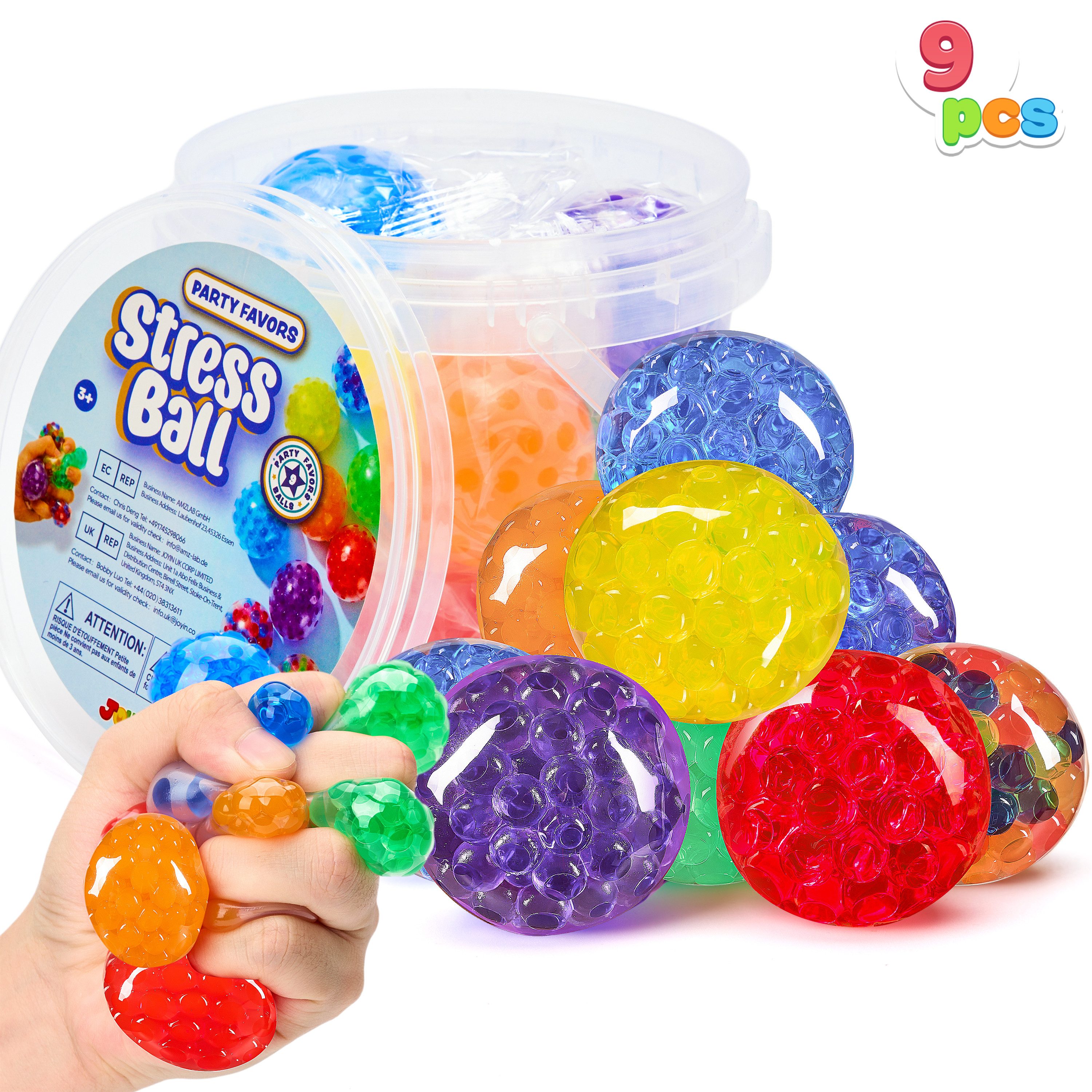JOYIN Spielball JOYIN Mini Stressbälle, zufällig, 9 Stück, Squishy Toys Fidget Balls (9-St)