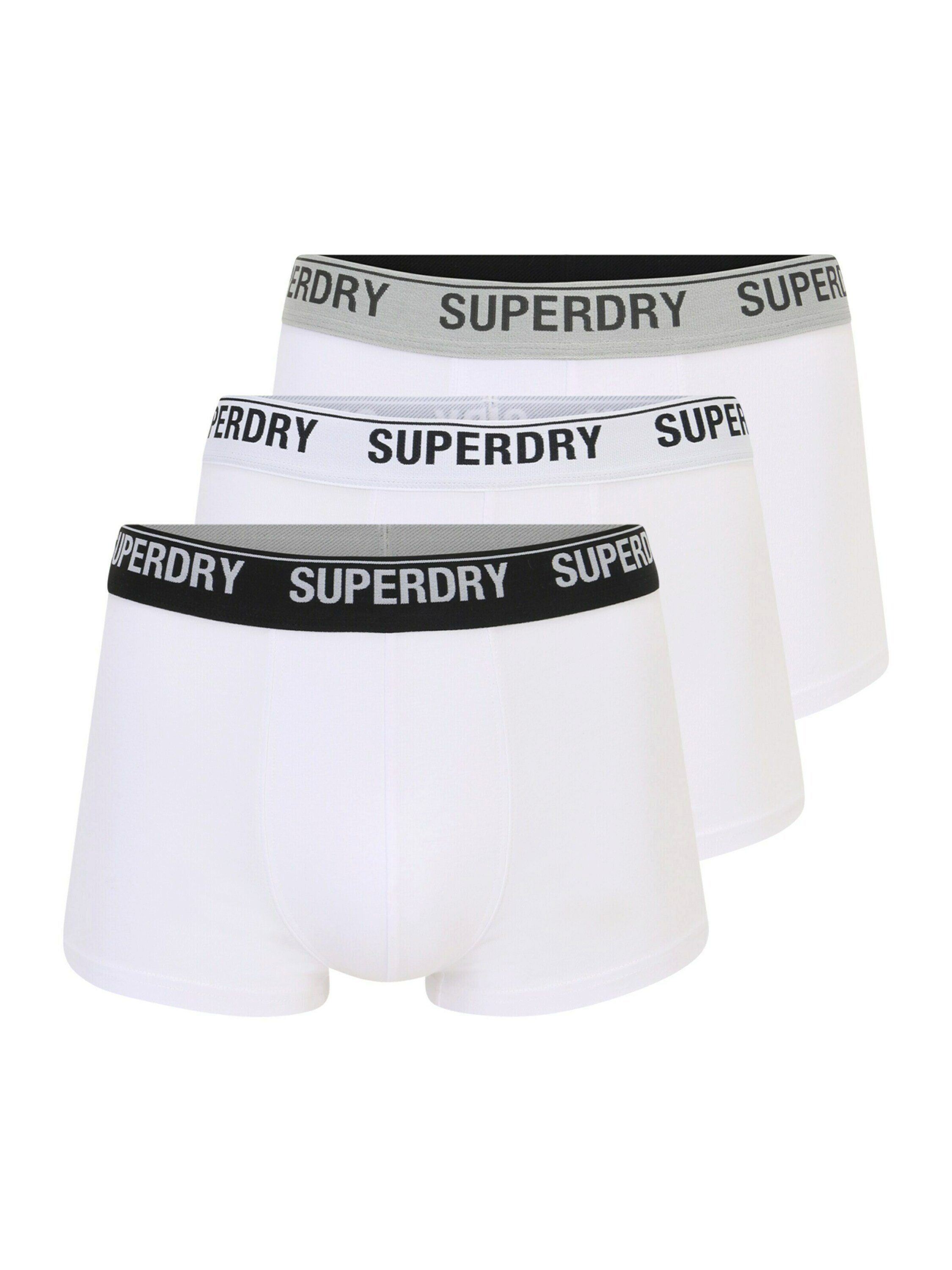 (3-St) Weiß Superdry Boxershorts Mix