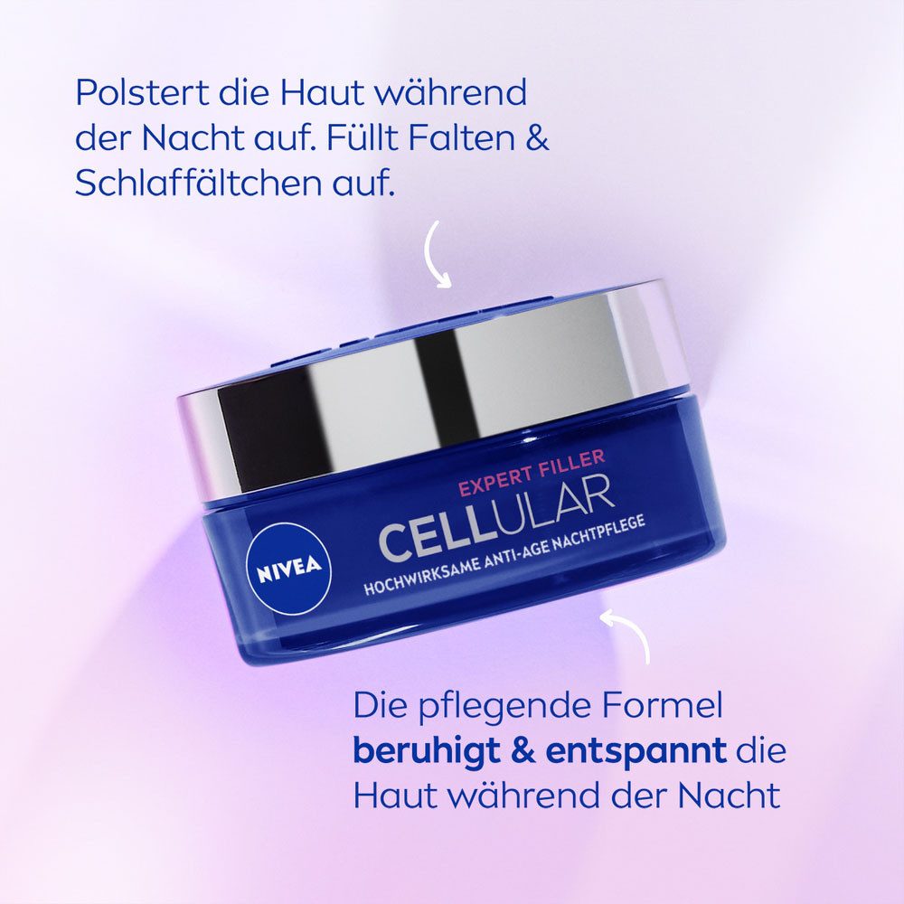 Nivea Pflege-Set CELLULAR EXPERT FILLER ANTI-AGE TAGES- & NACHTPFLEGE, 2-tlg., für das Gesicht, mit pflegender Formulierung