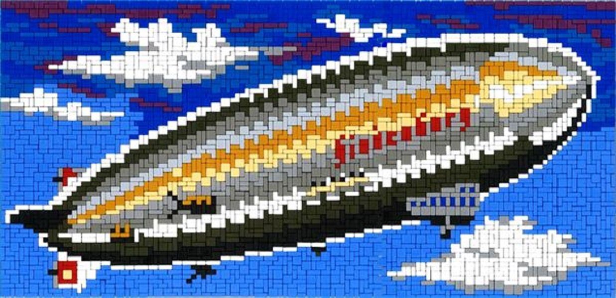 Stick it Steckpuzzle Zeppelin, 4000 Пазлиteile, Bildgröße: 53 x 26,5 cm