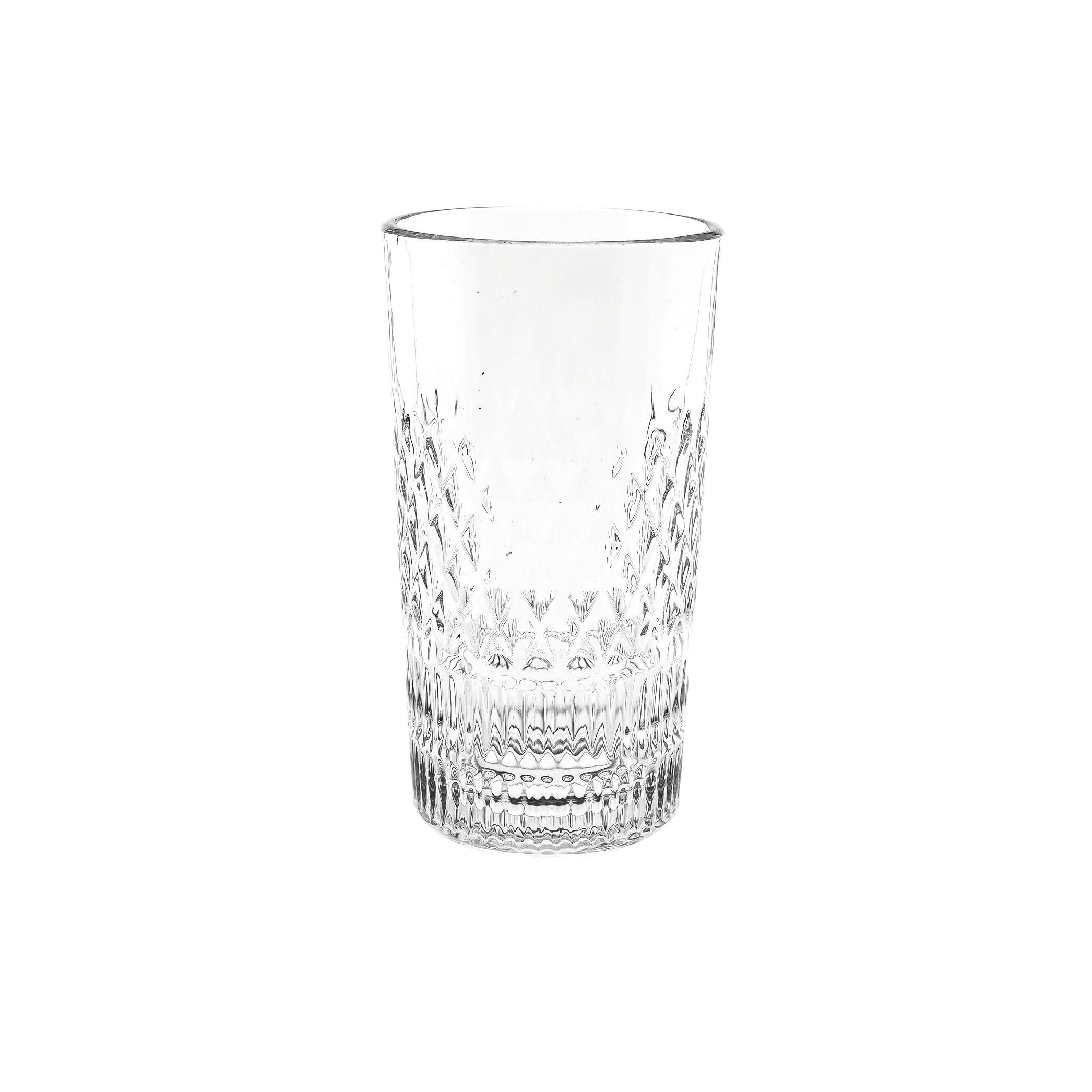 Sunay Gläser-Set 12-teilig 240 ml - Wassergläser mit stilvollem Design, 12-tlg., Glas, 12-Teile, mit Muster