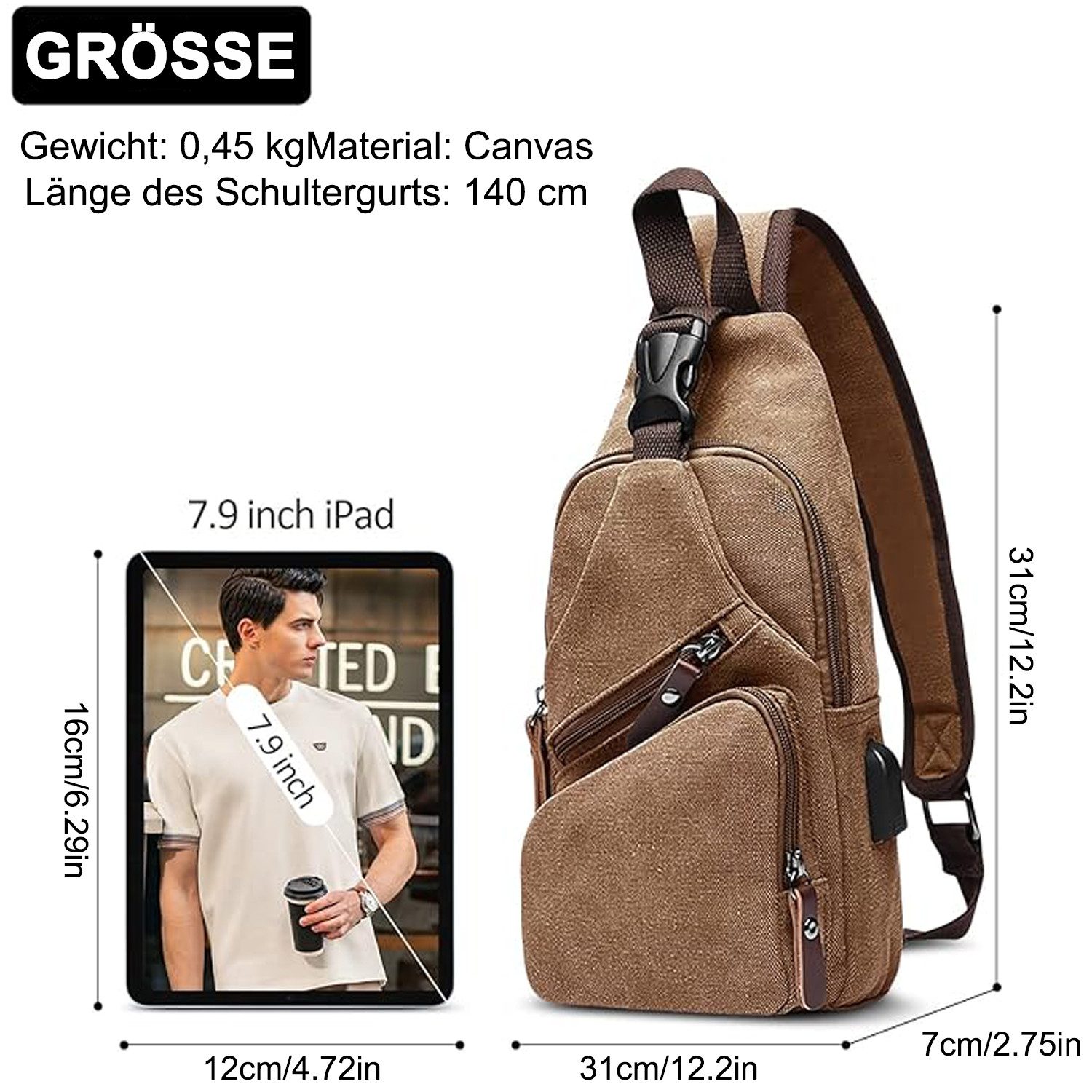 HAUSS SPOLE Umhängetasche Schultertasche Schulter Rucksack günstig online kaufen