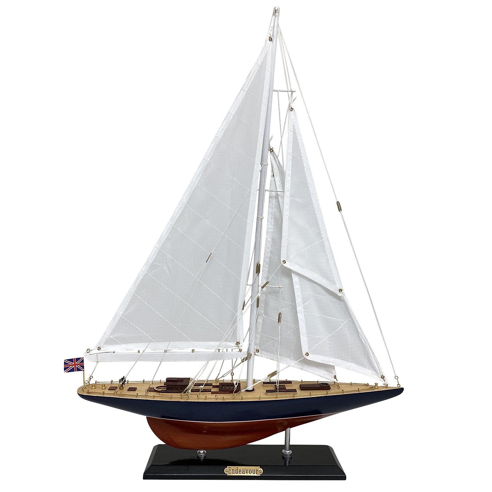 Dekoobjekt Modellschiff Endeavour Schiff Segelschiff Maritim Antik-Stil kein Baus
