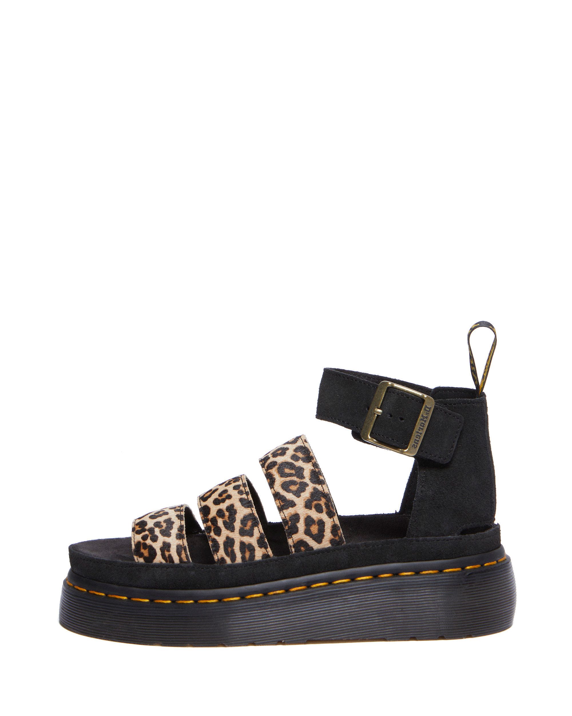 DR. MARTENS Clarissa II Quad spot hair on eh suede Sandale