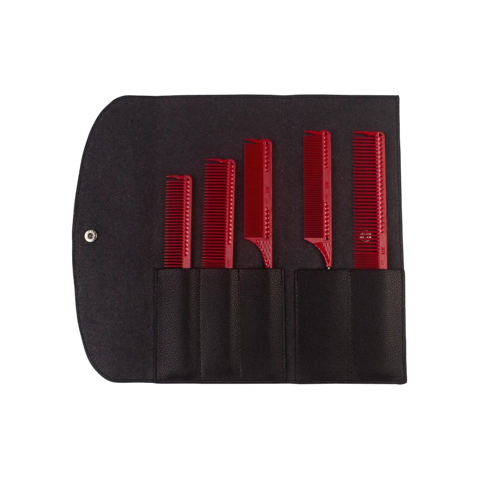 JRL Haarkamm JRL Kamm Set, (Styling-Set / Barber-Set, Enthält ein abgestimmtes Profi-Kamm-Set), Patentiertes Flötenzahn-Design