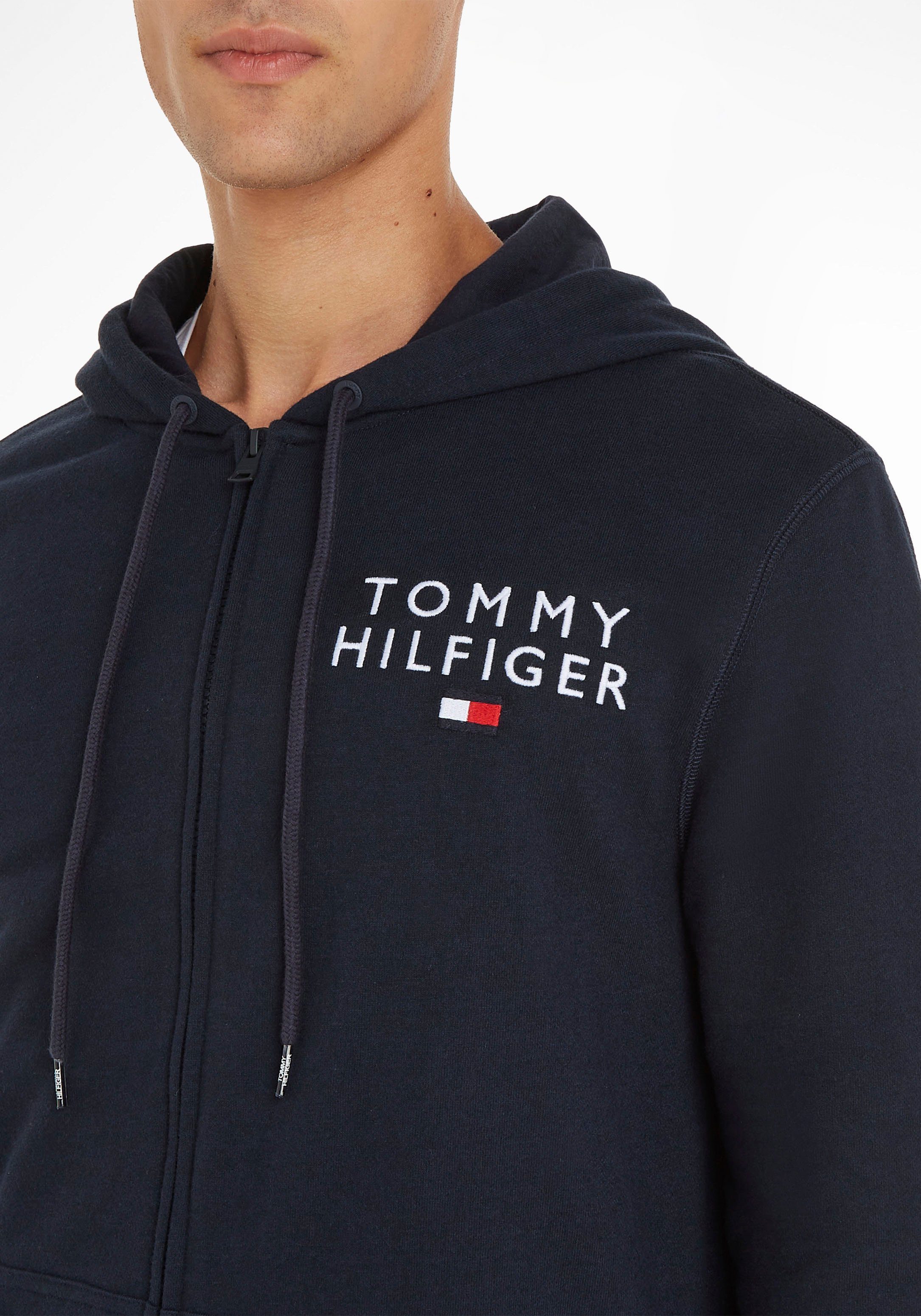 Tommy Hilfiger Underwear Hoodie Logoaufdruck mit FZ HWK Hilfiger Tommy dunkelblau HOODIE