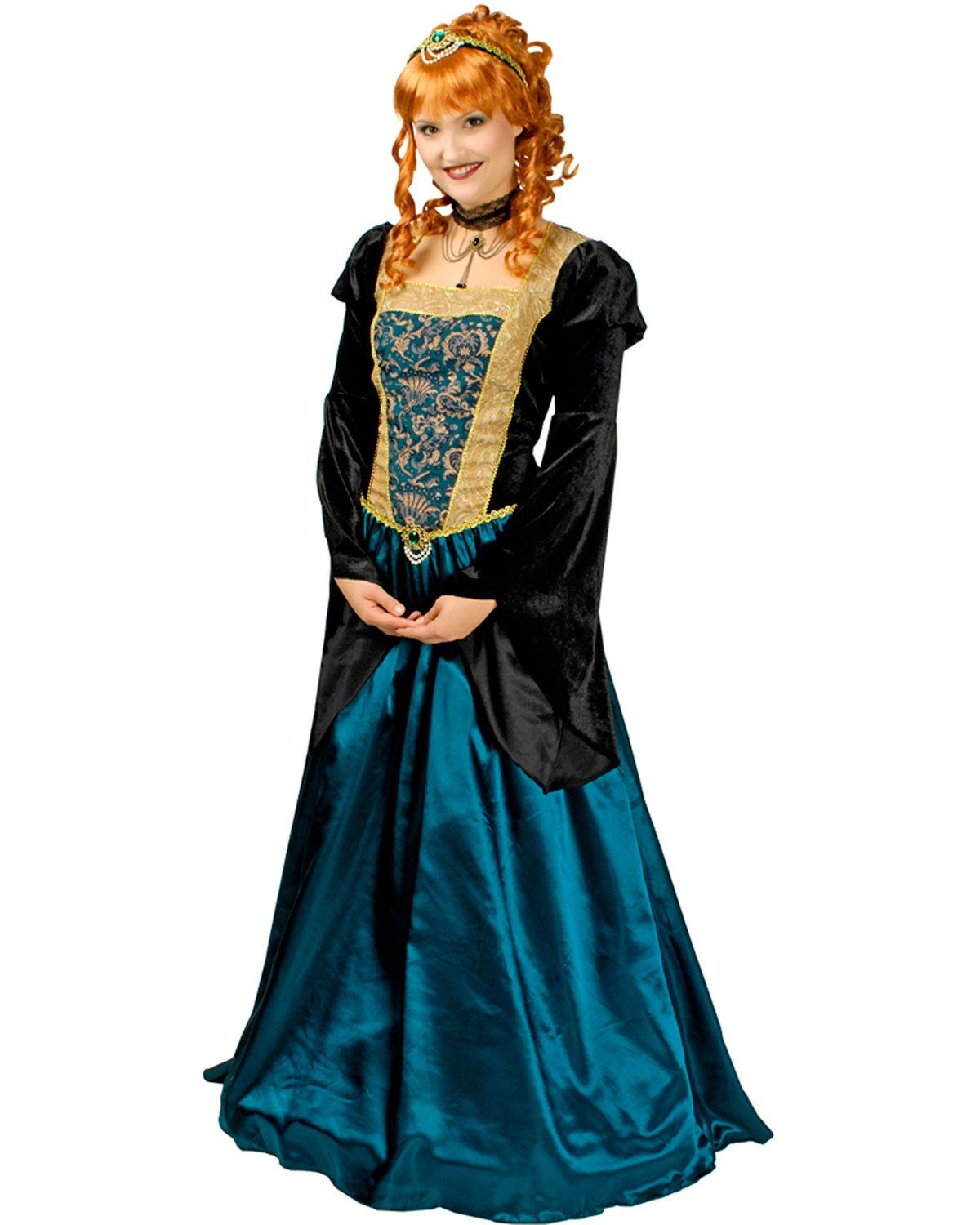 Das Kostümland Kostüm Burgfräulein 'Josephine' Barock Damen, Mittelalte
