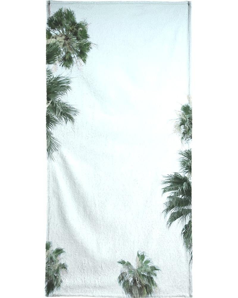 Juniqe Handtuch Palm Springs - Handtuch Einseitig bedrucktes Handtuch., Frottee-Veloursqualität (1-St), Bedruckte Oberseite in weicher Frottee-Veloursqualität.