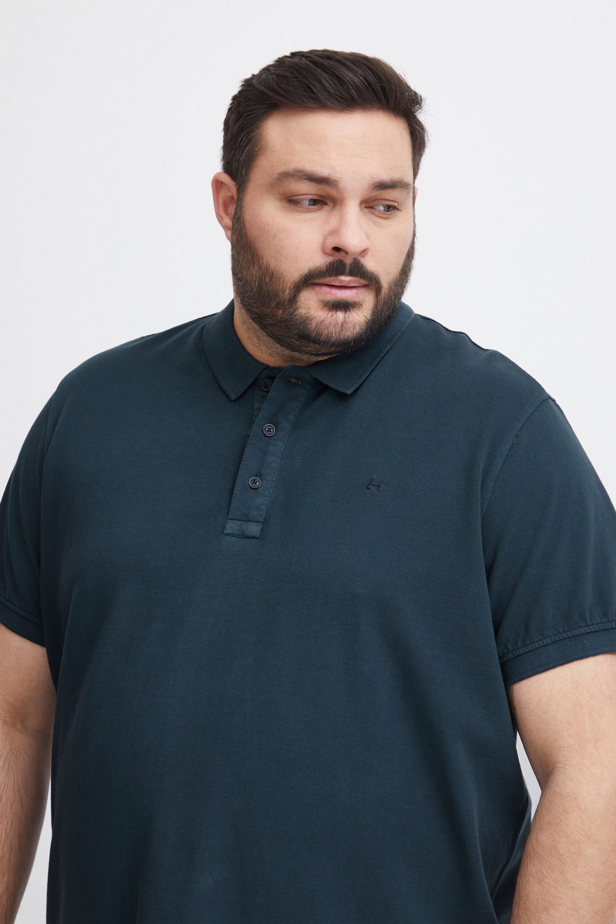 Blend Poloshirt BHBT-Shirt Big & Tall (1-tlg) Basic Poloshirt mit Stickerei in großen Größen
