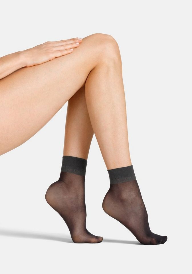 Camano Socken Socken 12er Pack, Leicht verstärkte, kaum sichtbare Fußspitze