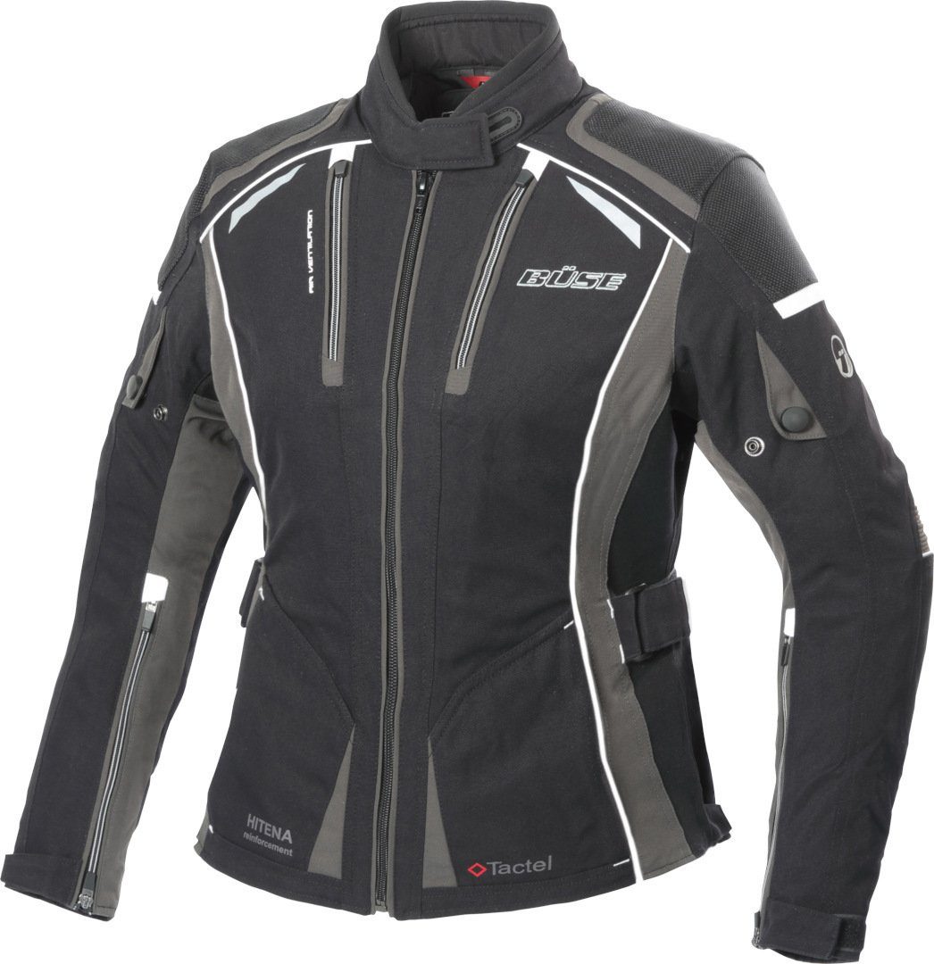 Büse Motorradjacke Linda Damen Motorrad Textiljacke herausnehmbare Membrane,wasserdicht