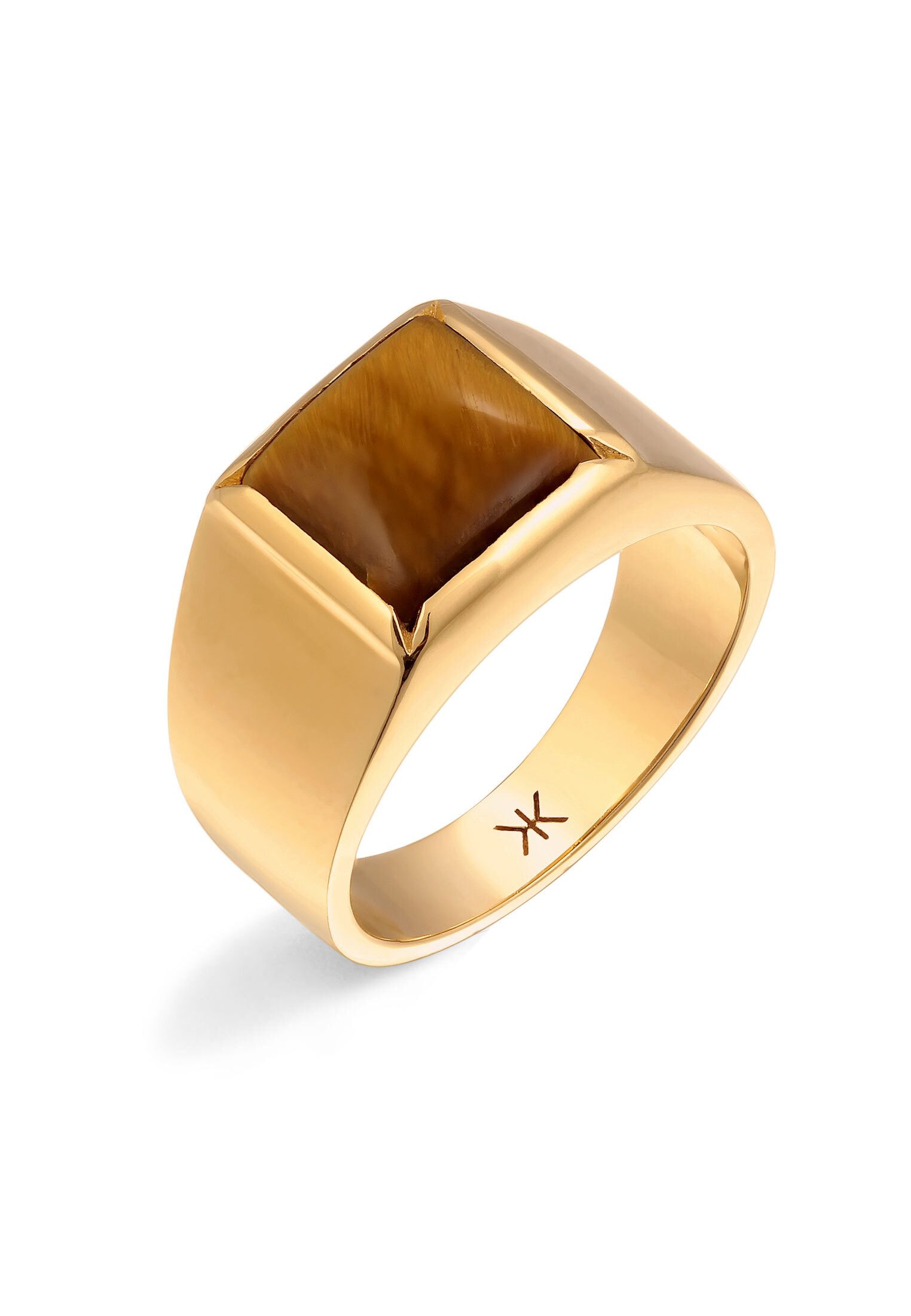 Kuzzoi Siegelring Siegelring Tigerauge Braun 925 günstig online kaufen