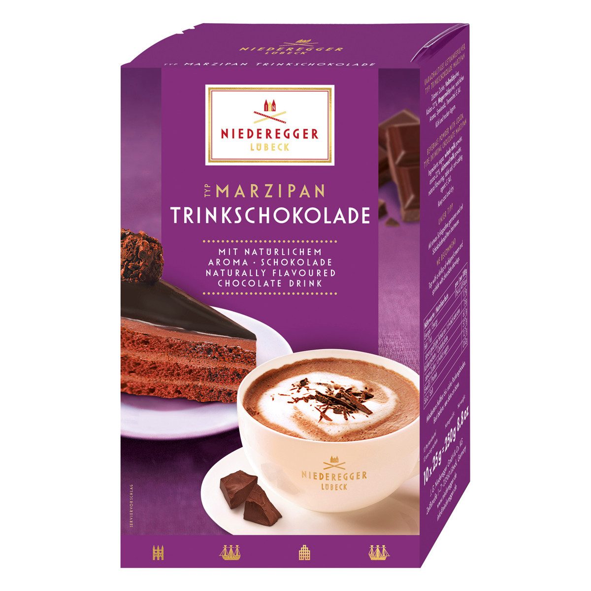 Niederegger Kakao, Niederegger Kakaohaltige Marzipan Trinkschokolade 250g 2er Pack