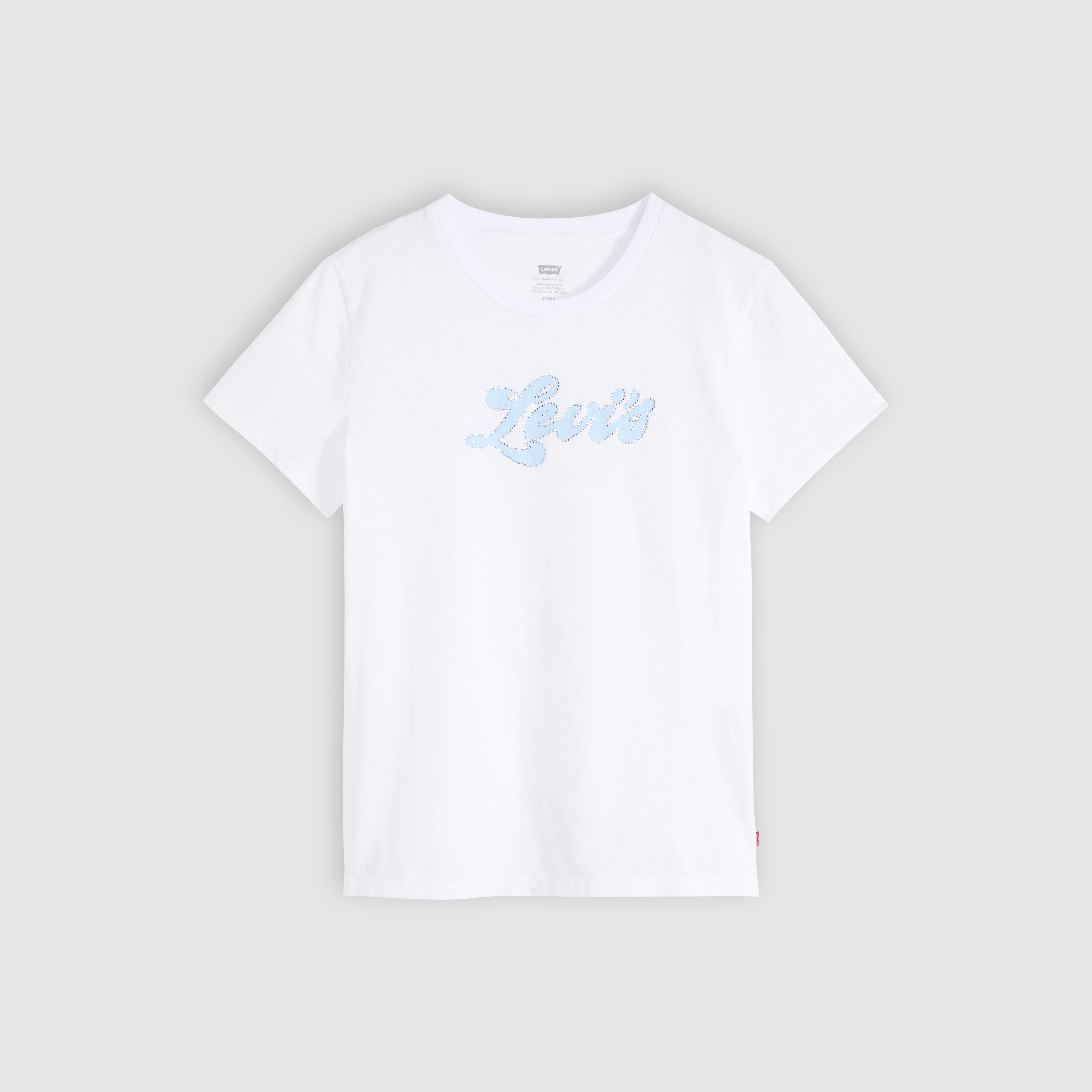 Levi's® Rundhalsshirt THE PERFECT TEE mit Logo im Metallic-Holo Print