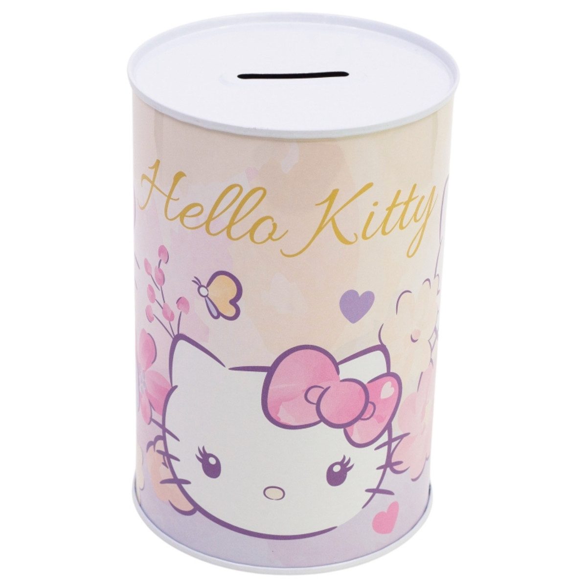 Hello Kitty Spardose bedruckt aus Metall 15 × 10 × 10 cm
