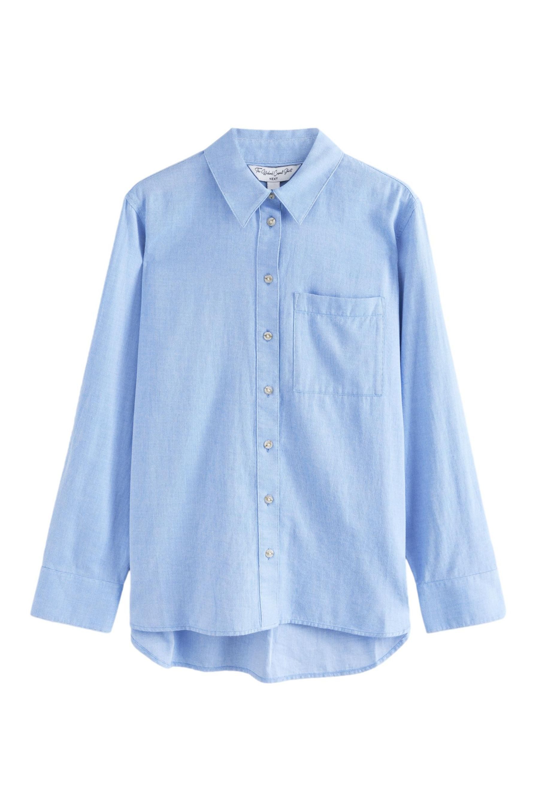 Next Langarmhemd Relaxed Langarm-Hemd 100 % Baumwolle günstig online kaufen