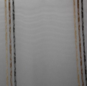 Vorhang Chloé, Wirth, Faltenband (1 St), halbtransparent, Store