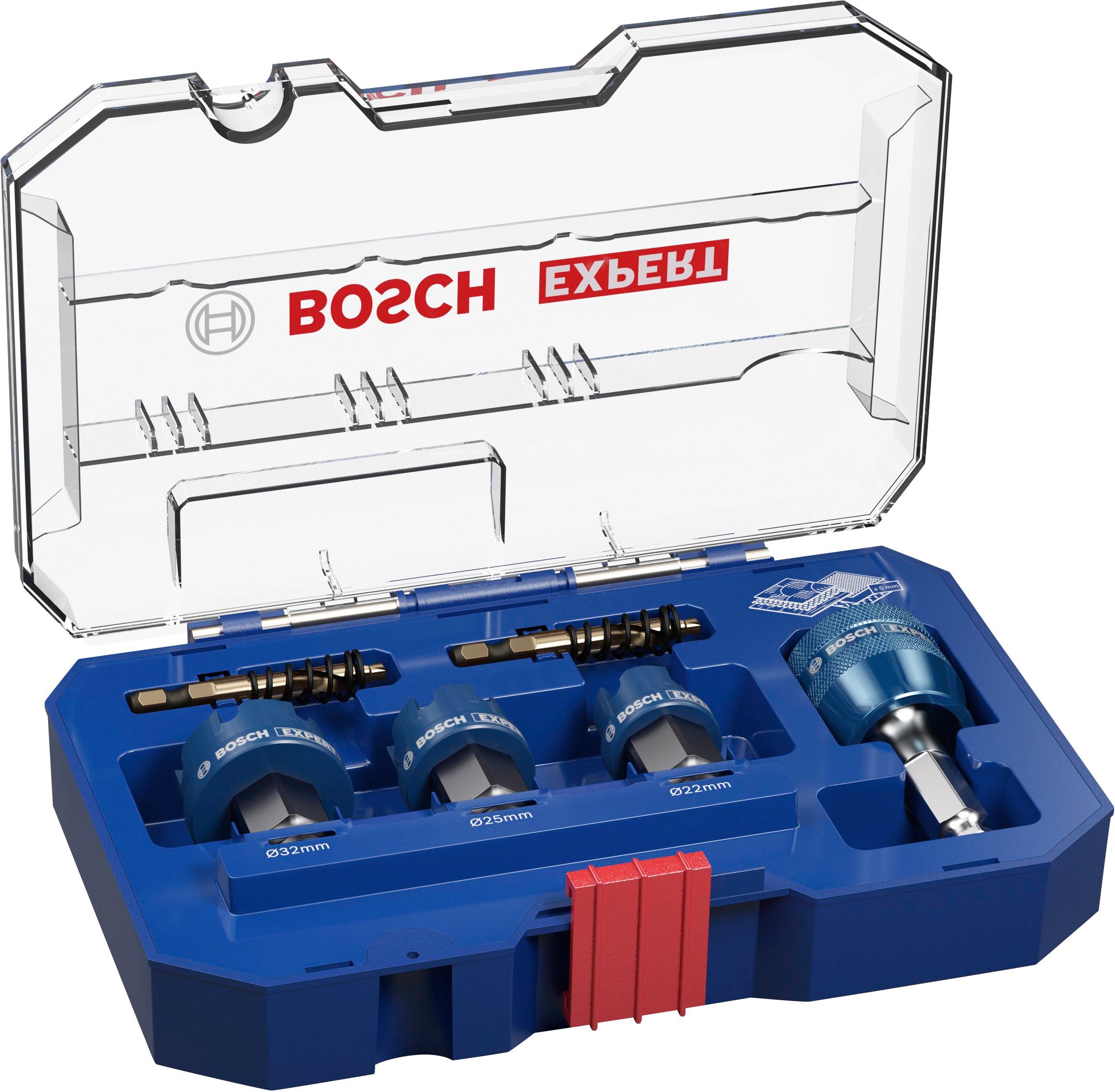Bosch Professional Lochsäge EXPERT Sheet Metal, Set, 6-tlg., 22/25/32 x 40 mm