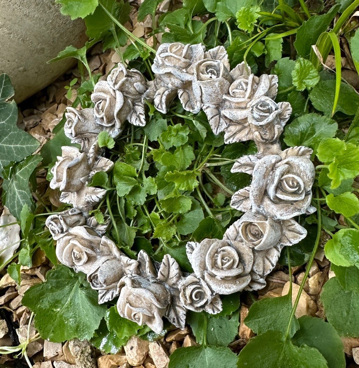 Radami Dekokranz Grabschmuck Rosenblüten Rose Rosenkranz günstig online kaufen