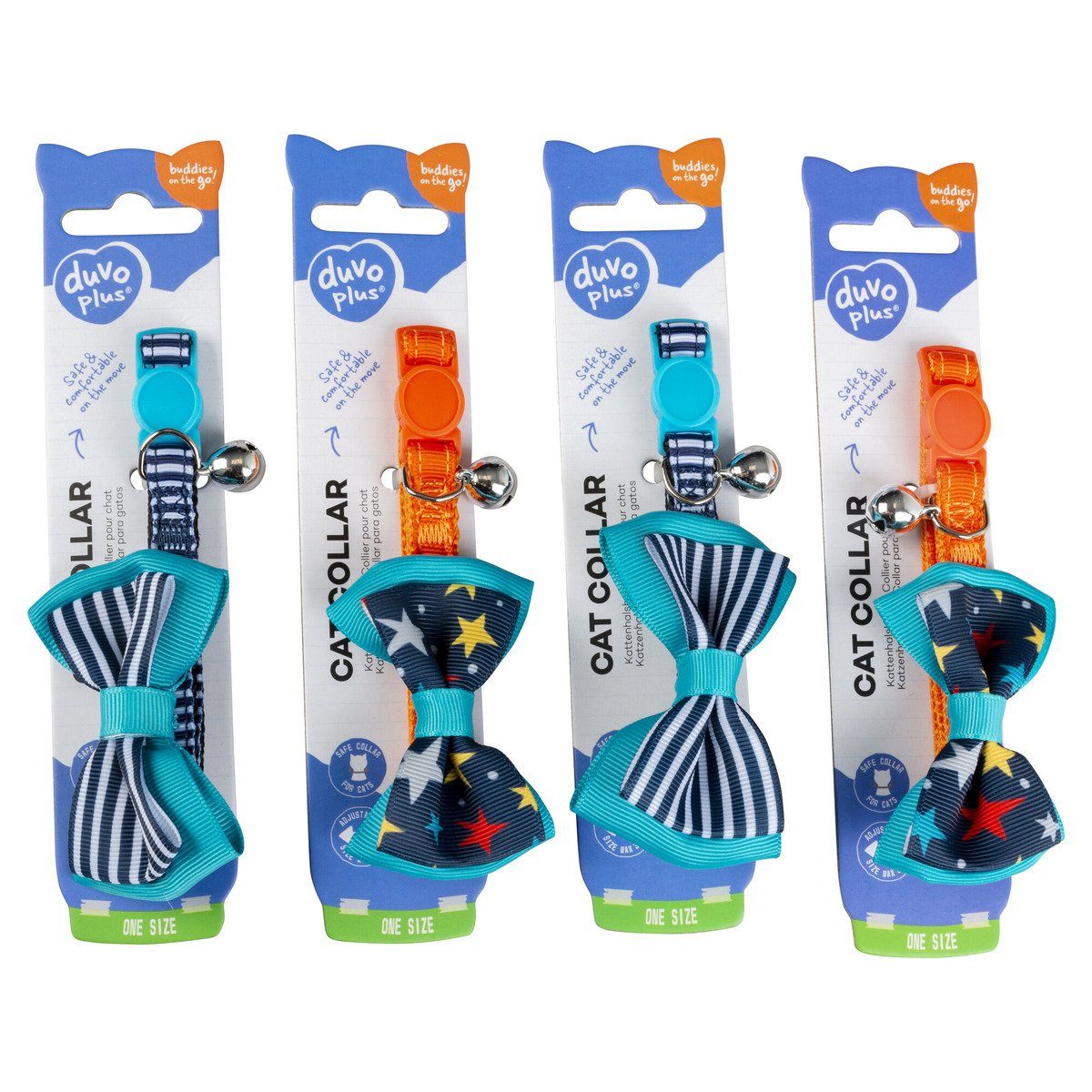DUVO+ Katzen-Halsband Katzenhalsband Fliege Nylon