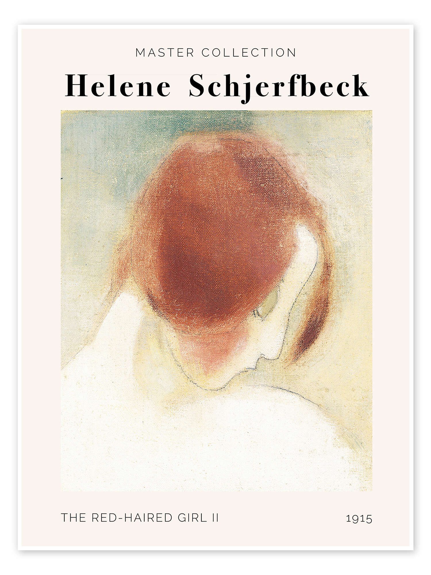 Posterlounge Wandbild The Red-Haired Girl, 1915 II, Helene Schjerfbeck, erhältlich als Poster, Leinwandbild, Wandsticker oder Acrylglasbild