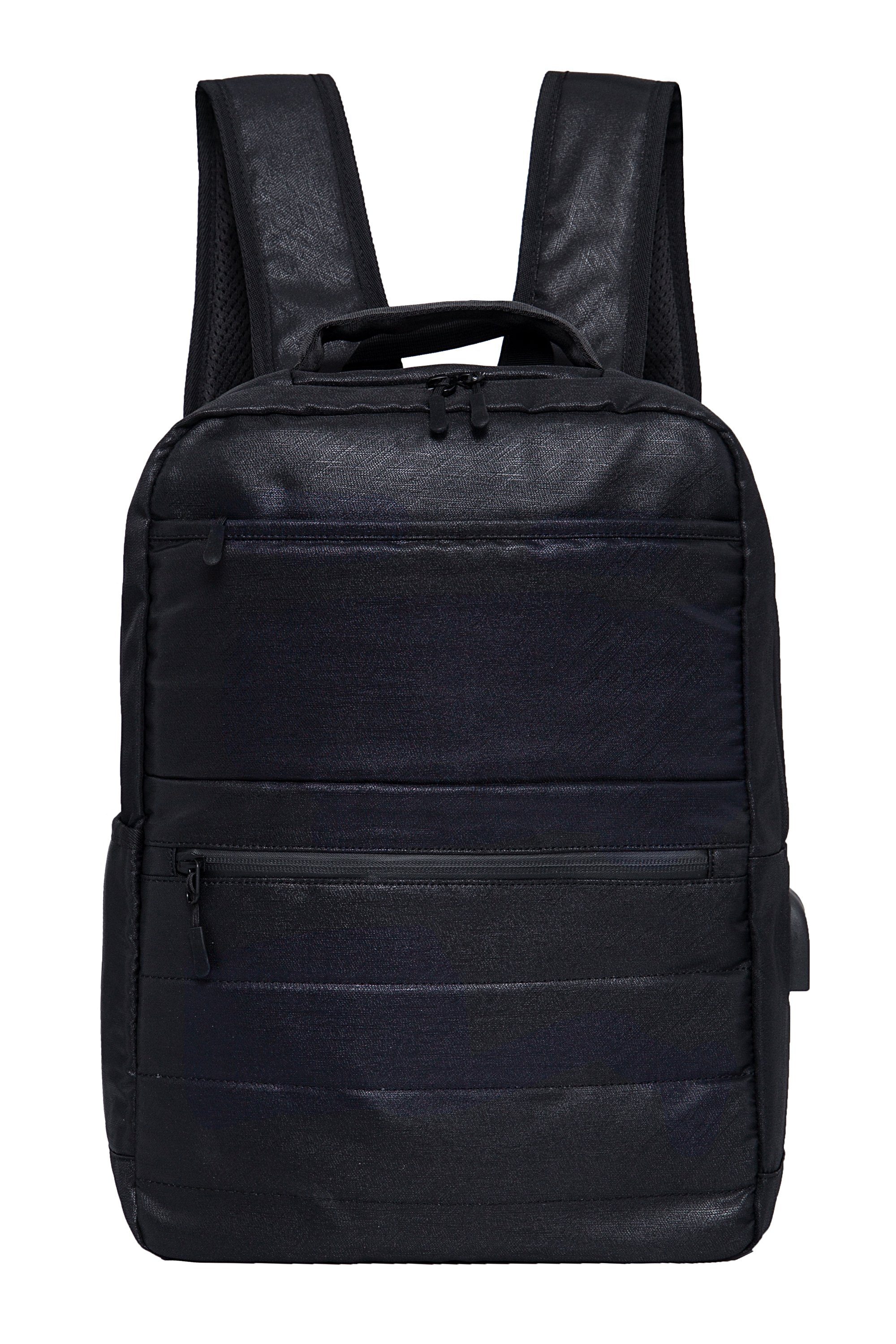 PYATO Laptoprucksack, im Lederoptik