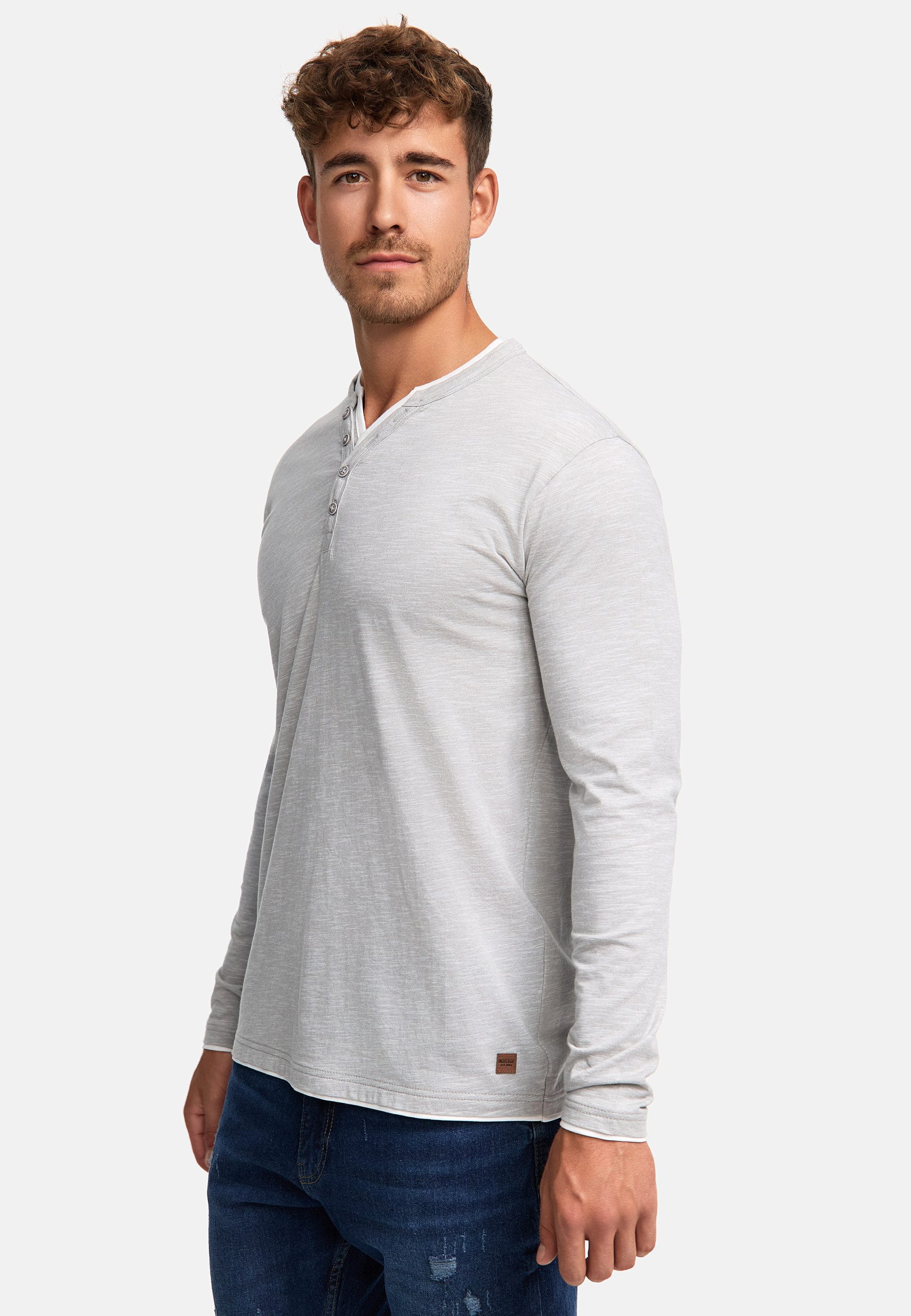 Indicode Langarmshirt Herren INColeson Shirt Langarm Herrenshirt Langarmshirt aus 100% Baumwolle