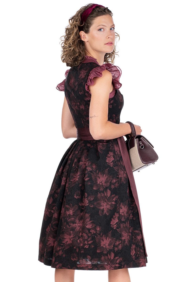 MarJo Dirndl Midi Dirndl 2tlg. - IGGENSBACH - schwarz/bordeaux – Bild 5 von 5