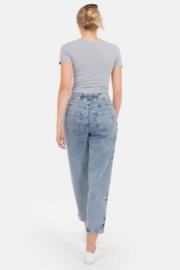 Recover Pants Relax-fit-Jeans Bea mit Stoffgürtel