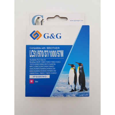 G&G Tonerpatrone Kompatible Tinte zu Brother LC-970M, Magenta, ca. 300 Seiten