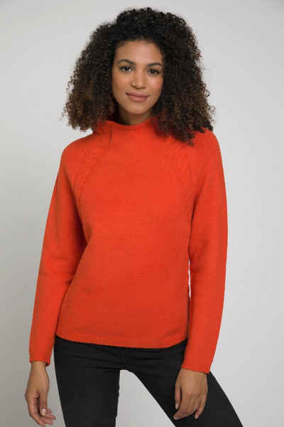 Gina Laura Pullover Zopfmuster mulitcolor rouge NEU
