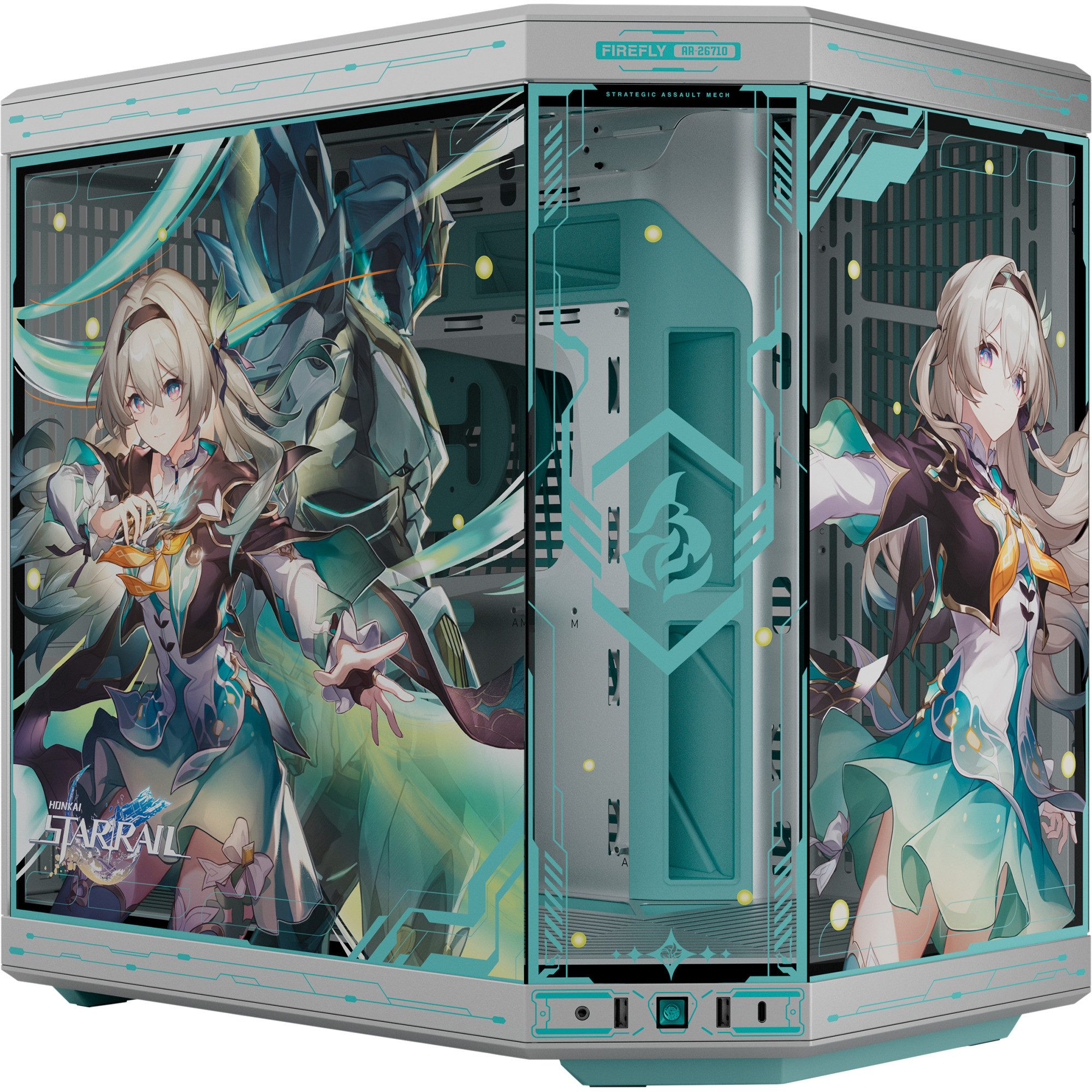 Hyte PC-Gehäuse HYTE Y70 Firefly Edition, Tower-Gehäuse, (Tempered